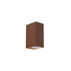 QAZQA Smart wandlamp roestbruin IP44 incl. 2 Wifi GU10 - Baleno