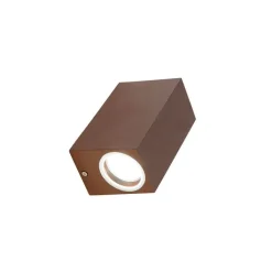 QAZQA Smart wandlamp roestbruin IP44 incl. 2 Wifi GU10 - Baleno