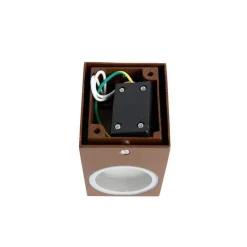 QAZQA Smart wandlamp roestbruin IP44 incl. Wifi GU10 - Baleno