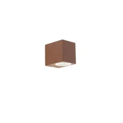 QAZQA Smart wandlamp roestbruin IP44 incl. Wifi GU10 - Baleno