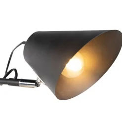 QAZQA Smart wandlamp zwart 2-lichts verstelbaar incl. Wifi A60 - Lune