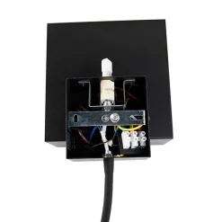 QAZQA Smart wandlamp zwart met USB en flexarm incl. Wifi G9 - Flero