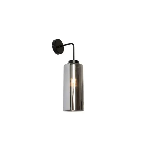 QAZQA Smart wandlamp zwart met smoke glas incl. Wifi ST64 - Laura