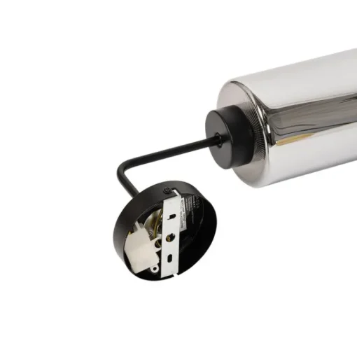QAZQA Smart wandlamp zwart met smoke glas incl. Wifi ST64 - Laura