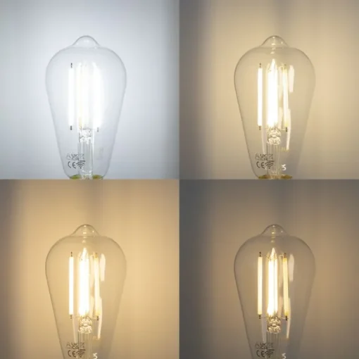QAZQA Smart wandlamp zwart met smoke glas incl. Wifi ST64 - Laura