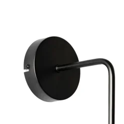 QAZQA Smart wandlamp zwart met smoke glas incl. Wifi ST64 - Laura