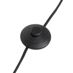 QAZQA Smart Wandlamp zwart met voetschakelaar 3-lichts incl. 3 Wifi GU10 50mm - Jeana Luxe