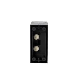 QAZQA Smart wandlamp zwart van kunststof incl. 2 Wifi GU10 - Baleno