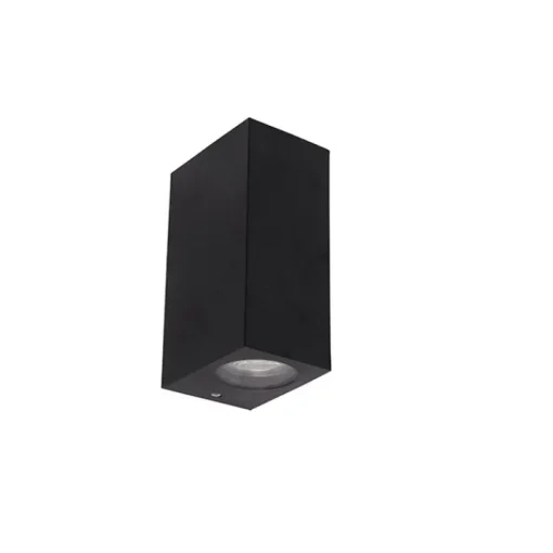 QAZQA Smart wandlamp zwart van kunststof incl. 2 Wifi GU10 - Baleno