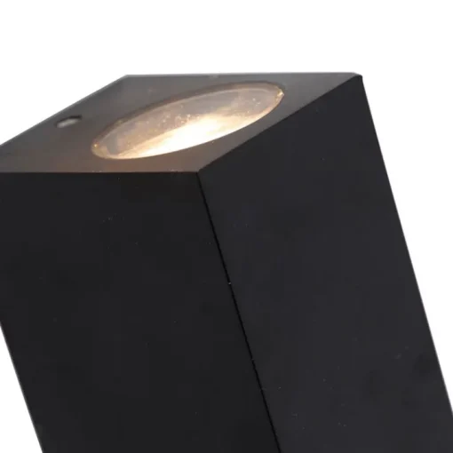 QAZQA Smart wandlamp zwart van kunststof incl. 2 Wifi GU10 - Baleno