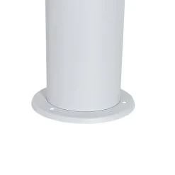QAZQA Staande buitenlamp wit met opaal witte kap 50 cm - Odense