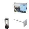 QAZQA Staande buitenlamp zwart 40 cm met grondpin en kabelmof - Charlois