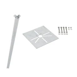 QAZQA Staande buitenlamp zwart 40 cm met grondpin en kabelmof - Charlois