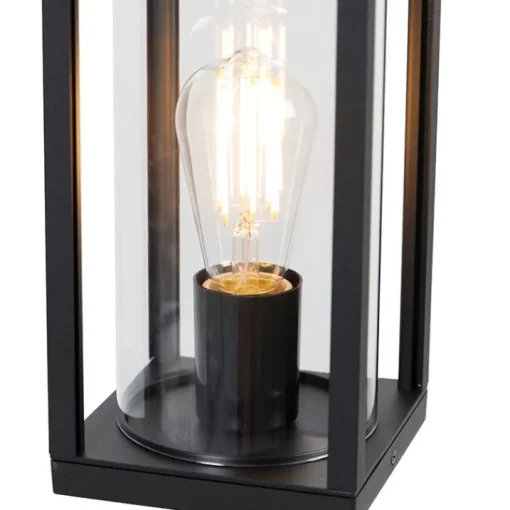 QAZQA Staande buitenlamp zwart 100 cm met grondpin en kabelmof - Charlois