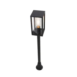 QAZQA Staande buitenlamp zwart 100 cm met grondpin en kabelmof - Charlois