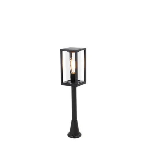 QAZQA Staande buitenlamp zwart 100 cm met grondpin en kabelmof - Charlois