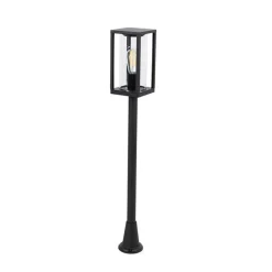 QAZQA Staande buitenlamp zwart 100 cm met grondpin en kabelmof - Charlois
