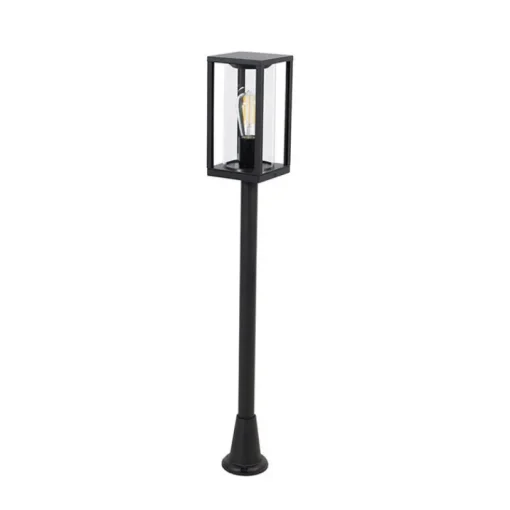 QAZQA Staande buitenlamp zwart 100 cm met grondpin en kabelmof - Charlois