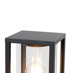 QAZQA Staande buitenlamp zwart 100 cm met grondpin en kabelmof - Charlois