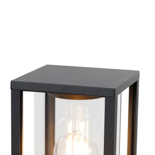 QAZQA Staande buitenlamp zwart 100 cm met grondpin en kabelmof - Charlois
