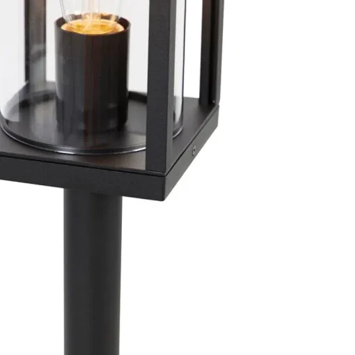 QAZQA Staande buitenlamp zwart 100 cm met grondpin en kabelmof - Charlois