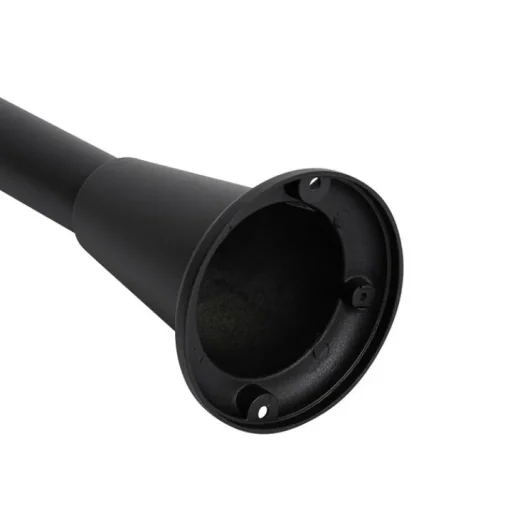 QAZQA Staande buitenlamp zwart met smoke 100 cm IP44 - Charlois
