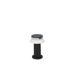 QAZQA Staande buitenlamp zwart incl. LED met dimmer IP55 solar - Felice