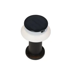 QAZQA Staande buitenlamp zwart incl. LED met dimmer IP55 solar - Felice
