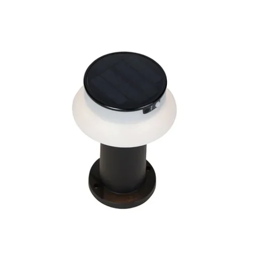 QAZQA Staande buitenlamp zwart incl. LED met dimmer IP55 solar - Felice