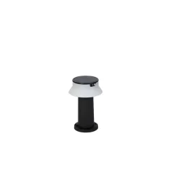QAZQA Staande buitenlamp zwart incl. LED met dimmer IP55 solar - Felice
