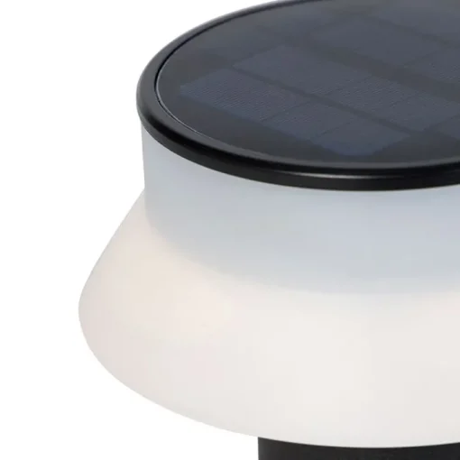 QAZQA Staande buitenlamp zwart incl. LED met dimmer IP55 solar - Felice
