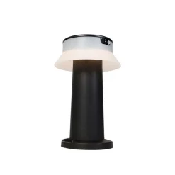 QAZQA Staande buitenlamp zwart incl. LED met dimmer IP55 solar - Felice