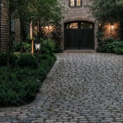 QAZQA Staande buitenlantaarn zwart 120 cm IP44 - New Orleans