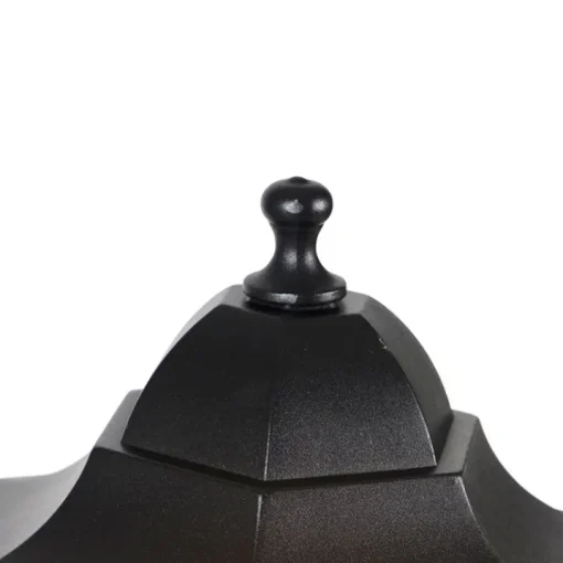 QAZQA Staande buitenlantaarn zwart 120 cm IP44 - New Orleans