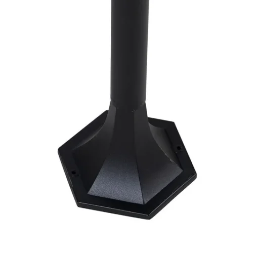 QAZQA Staande buitenlantaarn zwart 120 cm IP44 - New Orleans