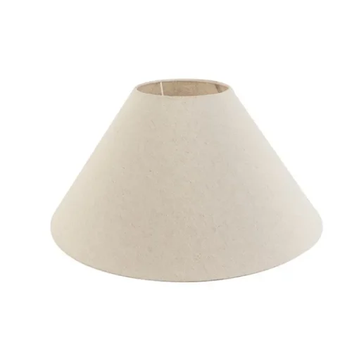 QAZQA Stoffen lampenkap beige rond schuin 50/17,5/25