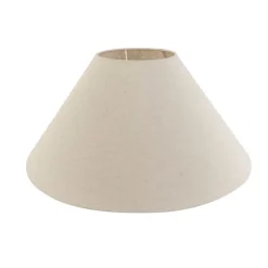 QAZQA Stoffen lampenkap beige rond schuin 55/19/26