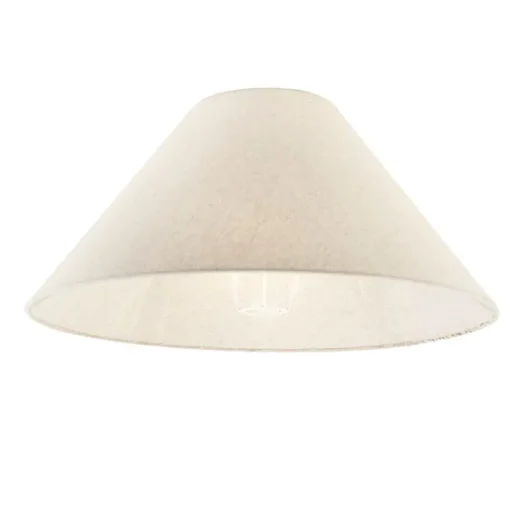 QAZQA Stoffen lampenkap beige rond schuin 55/19/26