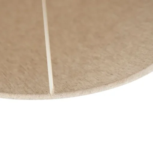 QAZQA Stoffen lampenkap beige rond schuin 55/19/26