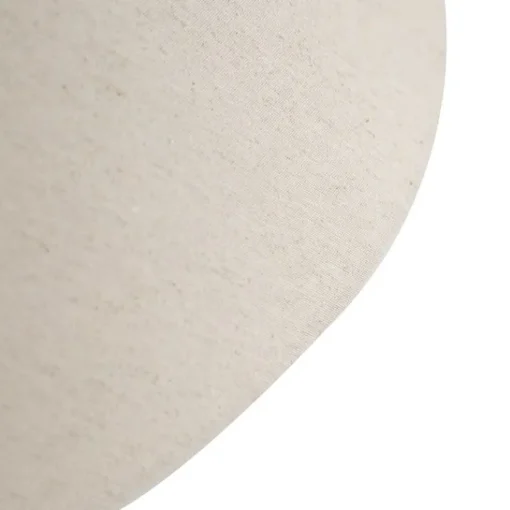QAZQA Stoffen lampenkap beige rond schuin 55/19/26