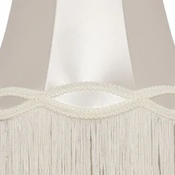 QAZQA Stoffen lampenkap crème 30 cm - Granny