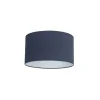 QAZQA Stoffen lampenkap donkerblauw 35/35/20