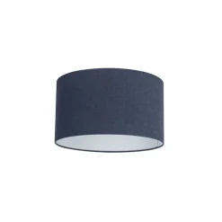 QAZQA Stoffen lampenkap donkerblauw 35/35/20