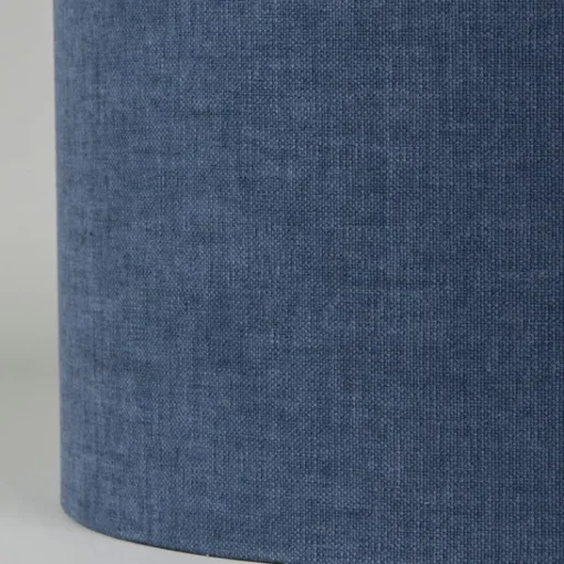 QAZQA Stoffen lampenkap donkerblauw 35/35/20