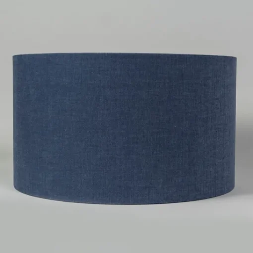QAZQA Stoffen lampenkap donkerblauw 35/35/20