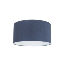 QAZQA Stoffen lampenkap donkerblauw 50/50/25