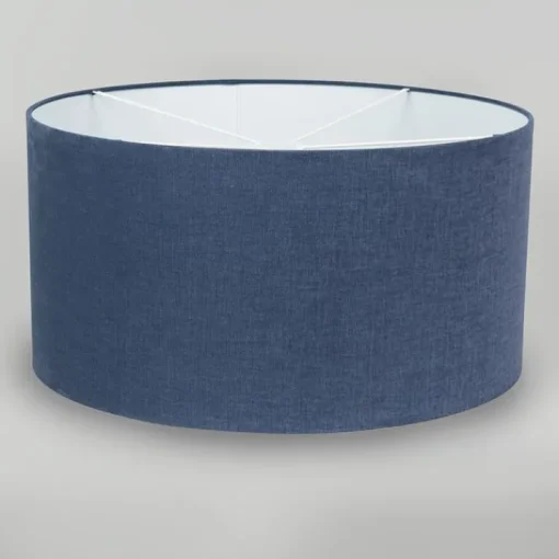 QAZQA Stoffen lampenkap donkerblauw 50/50/25