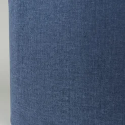 QAZQA Stoffen lampenkap donkerblauw 50/50/25