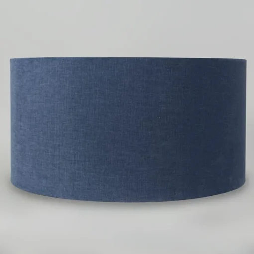 QAZQA Stoffen lampenkap donkerblauw 50/50/25