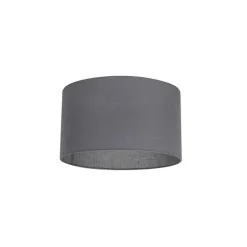 QAZQA Stoffen lampenkap donkergrijs 35/35/20